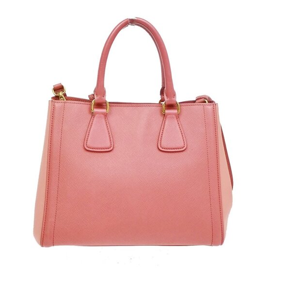 PRADA MILANO Logo 2Way Shoulder Hand Bag Saffiano Leather Pink GHW Italy 29KB269 - Picture 4 of 16